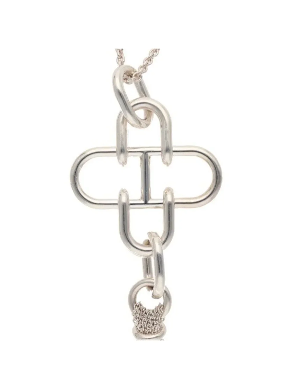 Hermes Rose de Mer Tassel Necklace